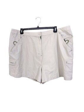 West Coast Connection Men Cargo Utility Shorts Beige Size 3X Pockets Lightweight